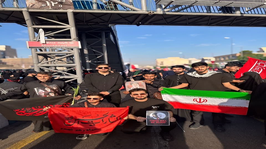 حضور دانشجویان بین الملل در مراسم تشییع پیکر رهبر شهید